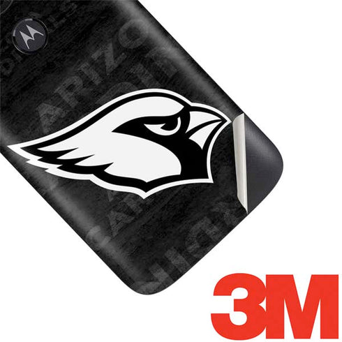 NFL Arizona Cardinals Black & White Moto E5 Play Skin